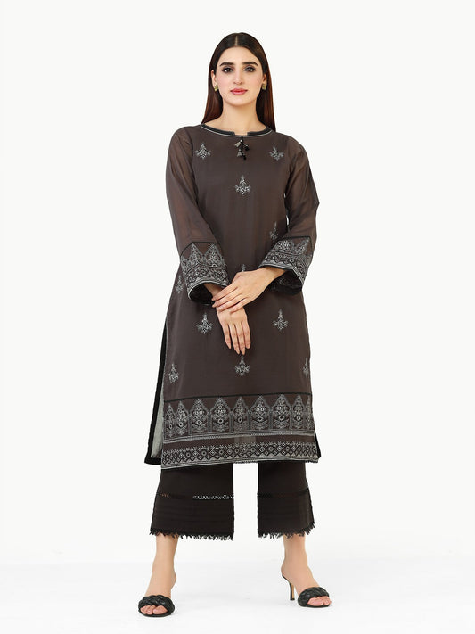 Edenrobe - Pret 1Pc Embroidered Voile Shirt - EWTKE22-68137