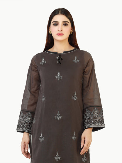 Edenrobe - Pret 1Pc Embroidered Voile Shirt - EWTKE22-68137