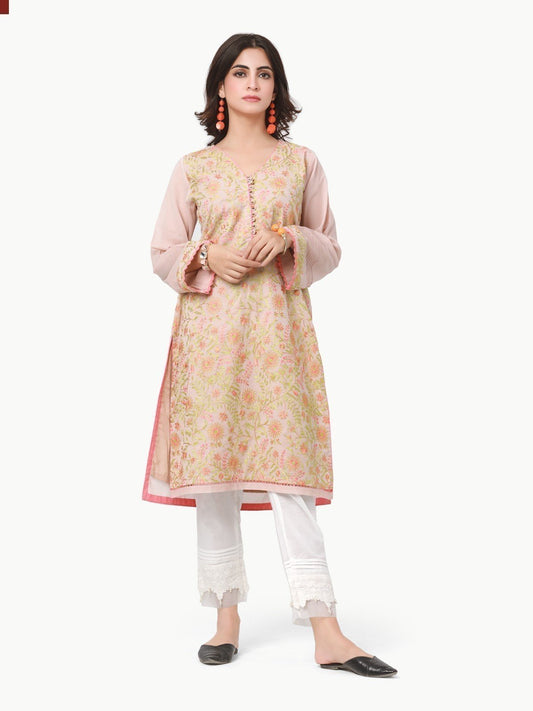 Edenrobe - Pret 1Pc Embroidered Lawn Shirt - EWTKE22-68149