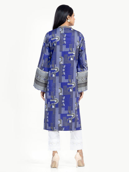 Edenrobe - Pret 1Pc Printed Khaddar Shirt - EWTKP21-67882