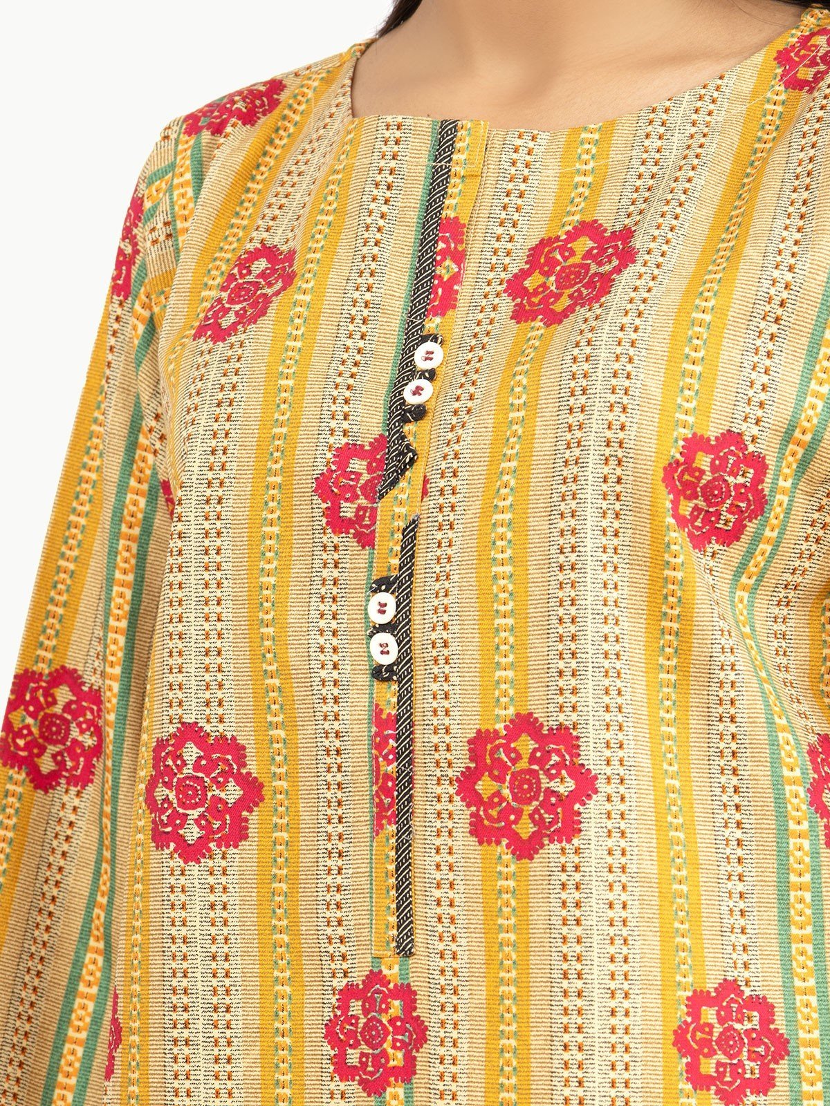 Edenrobe - Pret 3Pc Printed Chiffon Suit - EWTKP21-67912 (3-PCS)