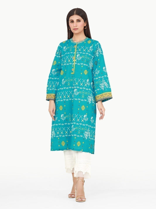 Edenrobe - Pret 1Pc Printed Khaddar Shirt - EWTKP22-68418