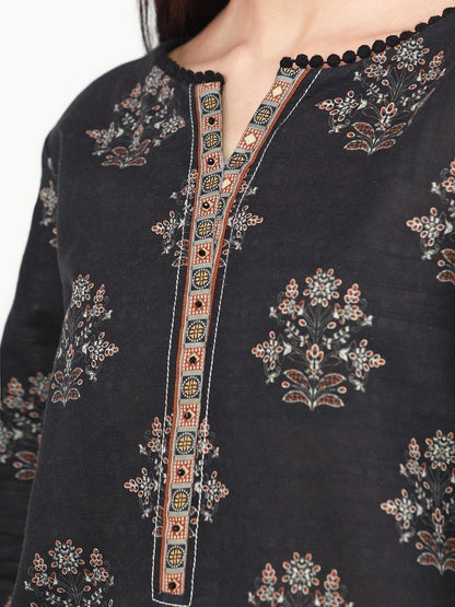 Edenrobe - Pret 1Pc Printed Khaddar Shirt - EWTKP22-68599 (S)