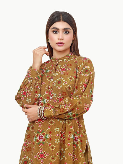 Edenrobe - Pret 2Pc Printed Khaddar Shirt Trouser - EWTKP22-68612 (ST)