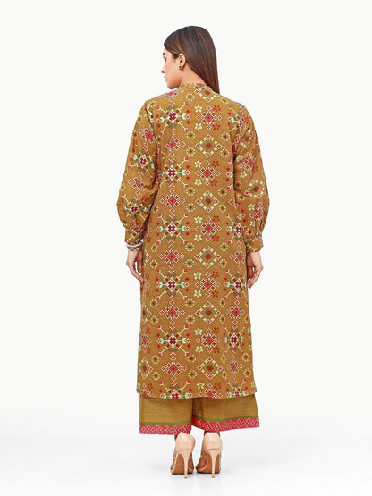 Edenrobe - Pret 2Pc Printed Khaddar Shirt Trouser - EWTKP22-68612 (ST)