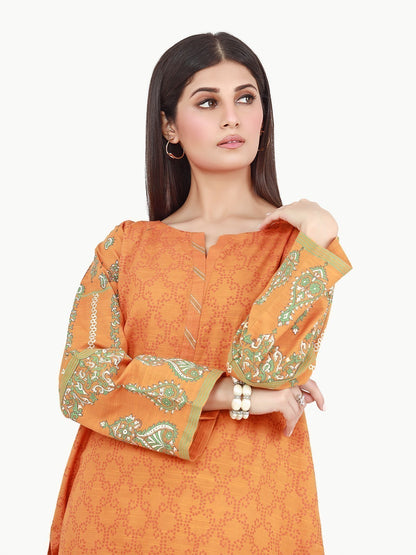 Edenrobe - Pret 1Pc Printed Khaddar Shirt - EWTKP22-68685
