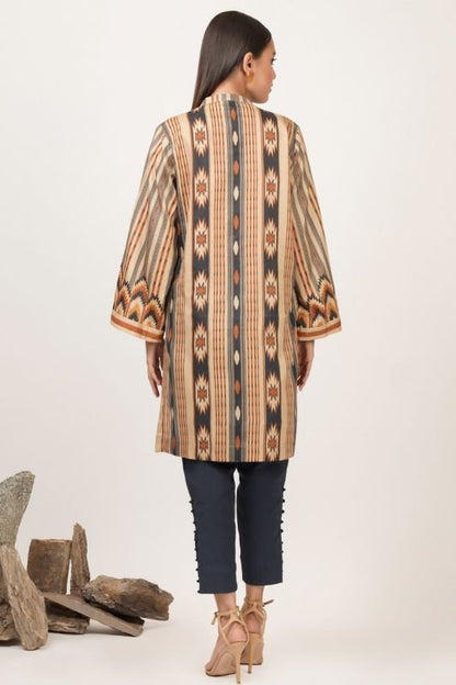 Printed Cotton Satin Kurti