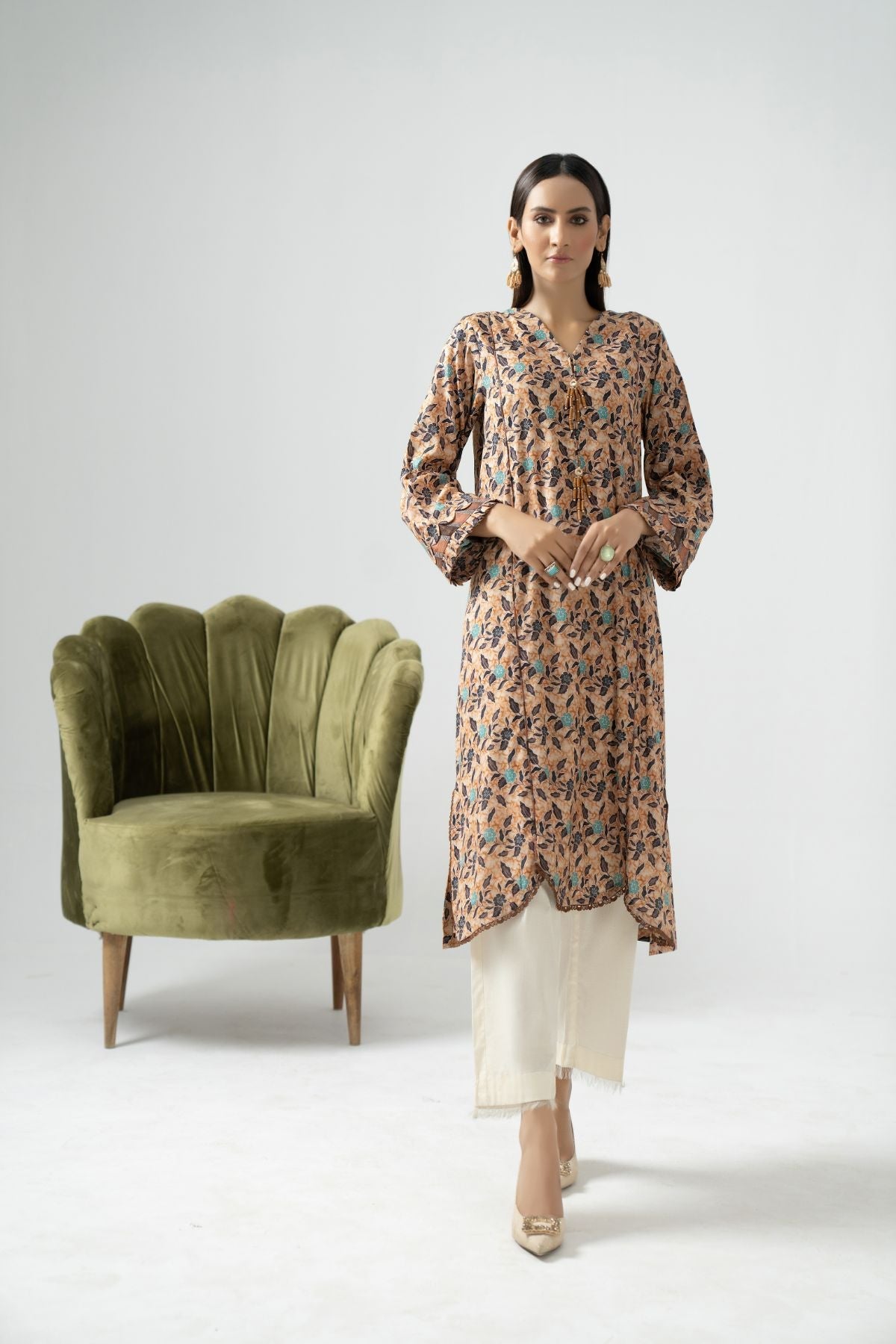 1PC Capital Kurti  2307