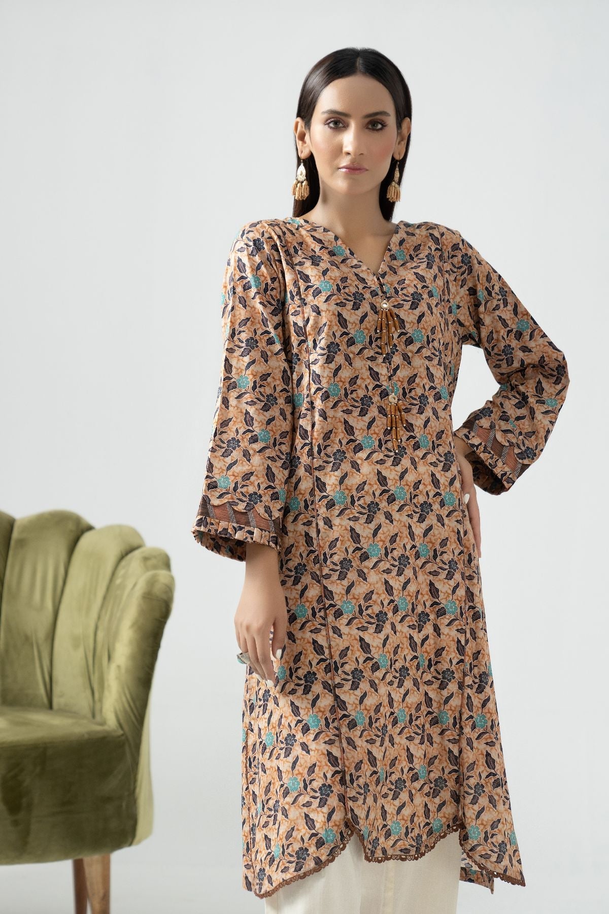 1PC Capital Kurti  2307