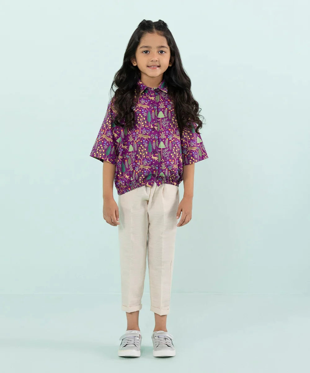 Sapphire - Printed Cambric Top