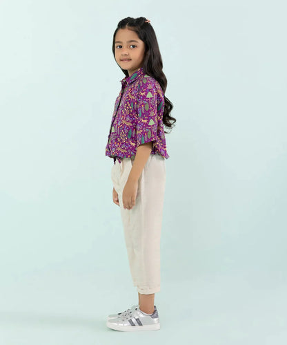 Sapphire - Printed Cambric Top