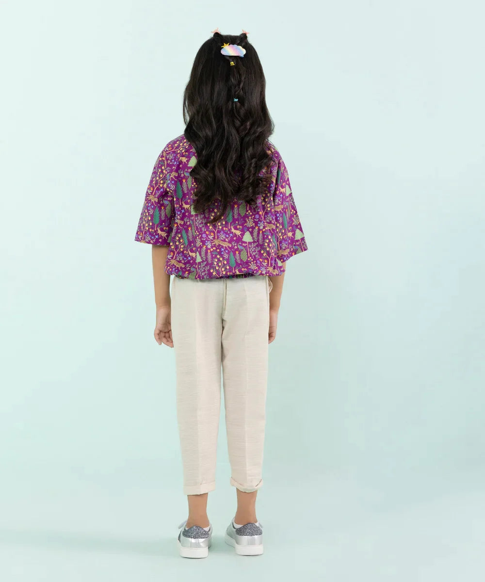 Sapphire - Printed Cambric Top