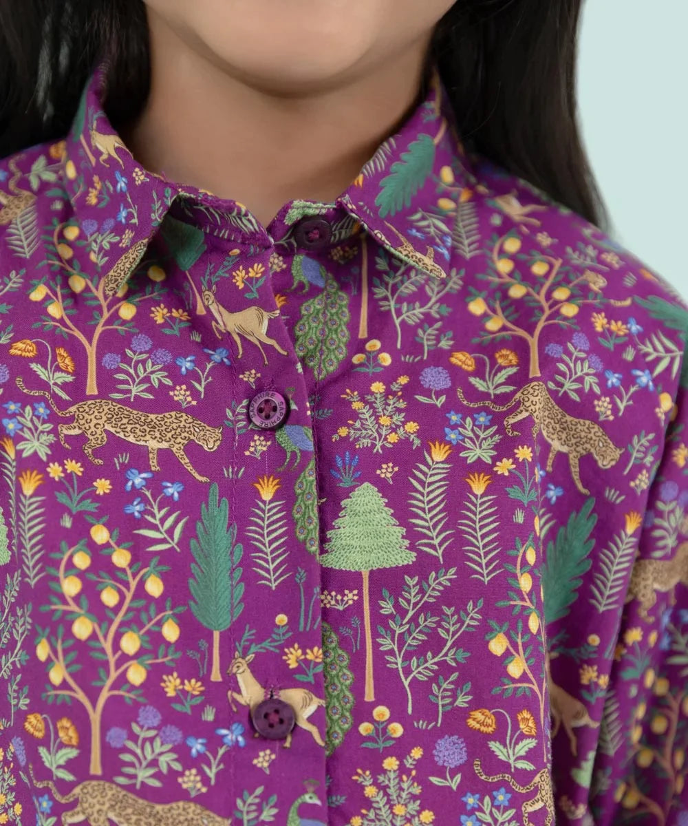 Sapphire - Printed Cambric Top