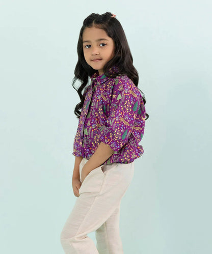 Sapphire - Printed Cambric Top