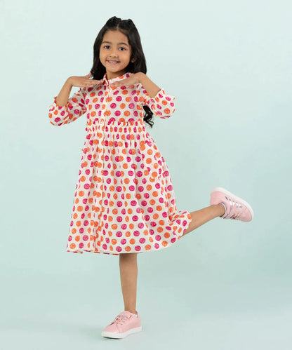 Sapphire - Printed Cambric Dress