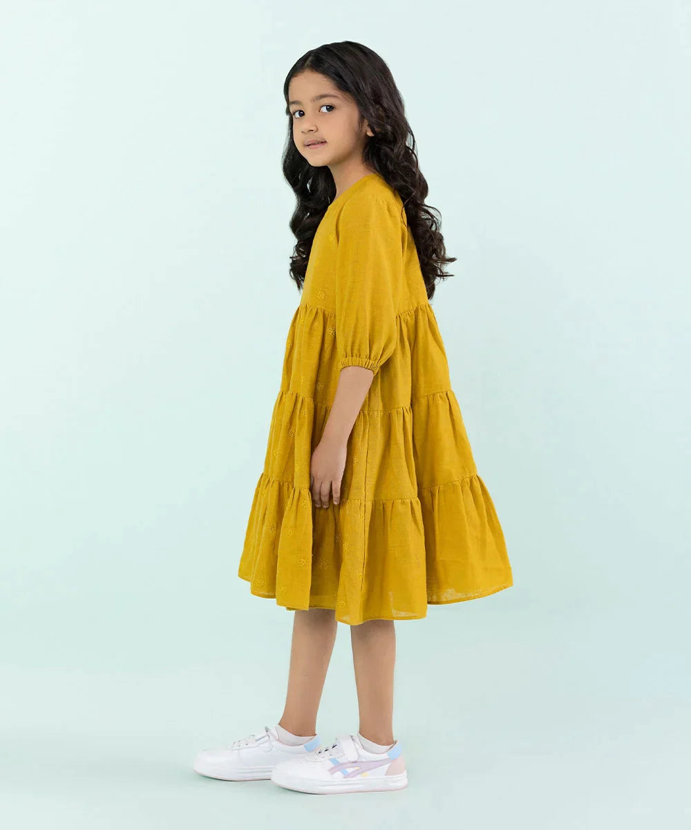 Sapphire - Embroidered Linen Dress