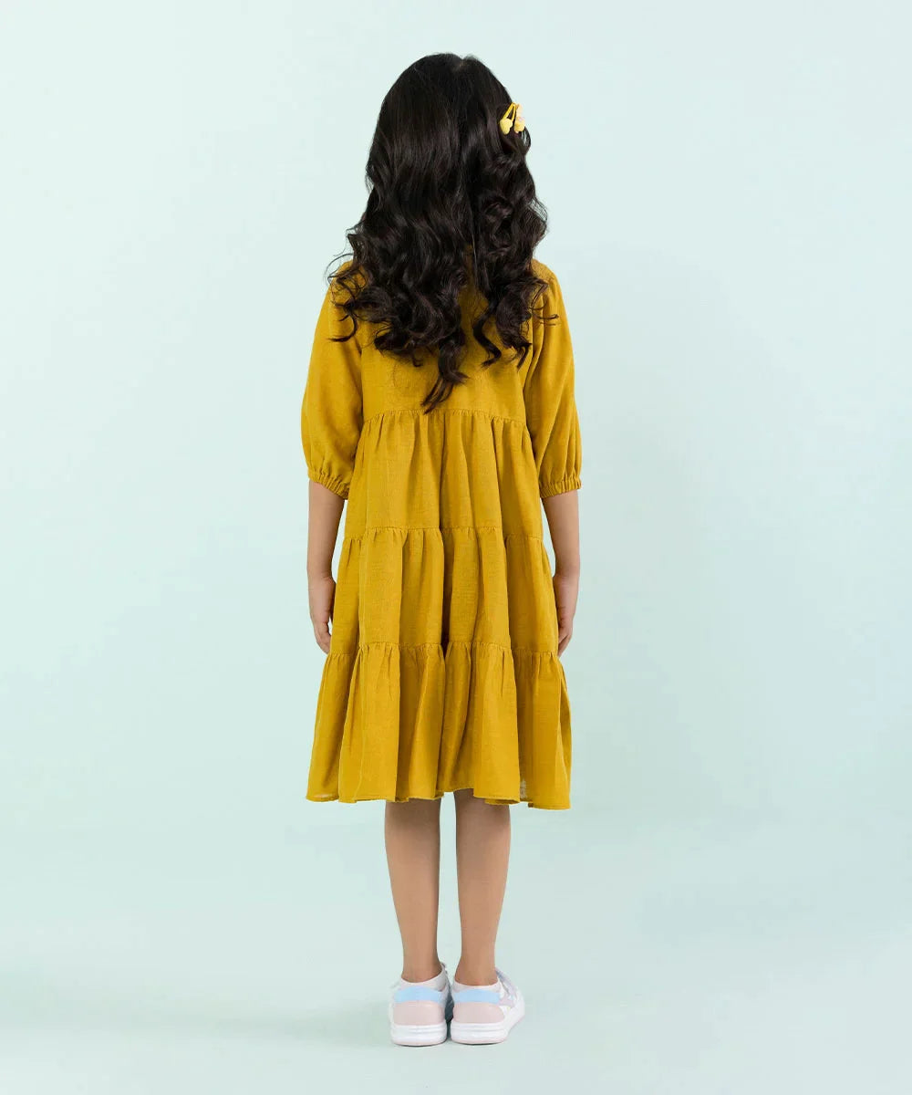 Sapphire - Embroidered Linen Dress
