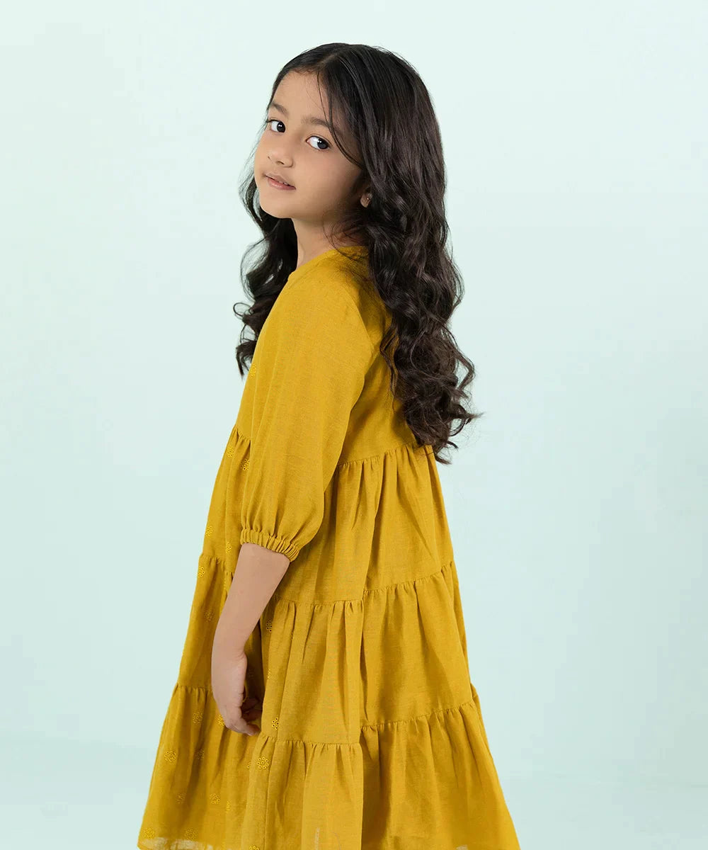 Sapphire - Embroidered Linen Dress