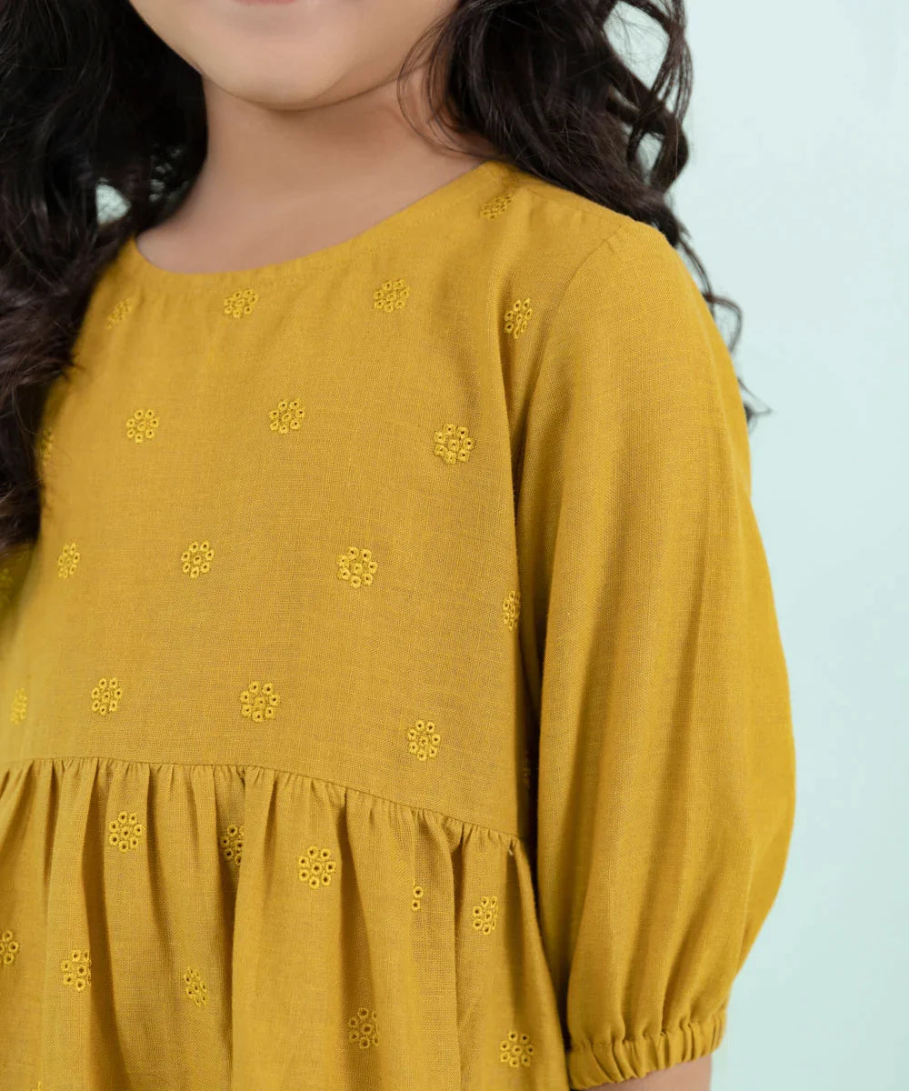 Sapphire - Embroidered Linen Dress