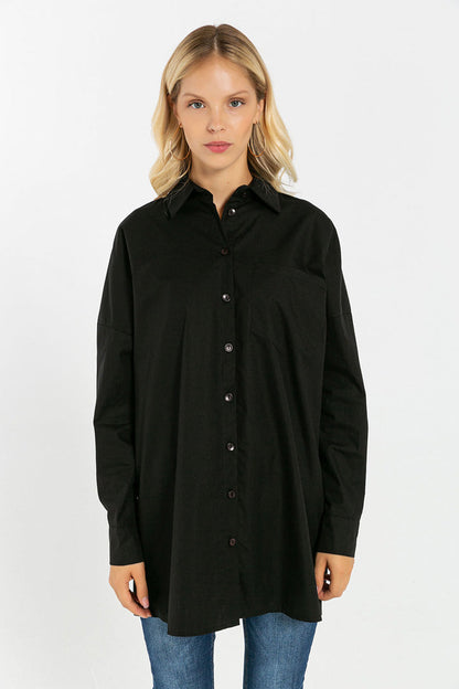 BTW - OVERSIZED BUTTON DOWN