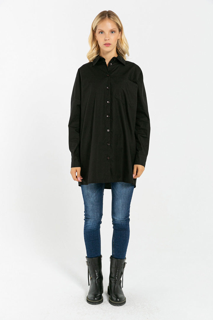 BTW - OVERSIZED BUTTON DOWN