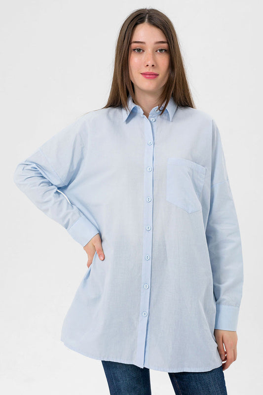 BTW - OVERSIZED BUTTON DOWN