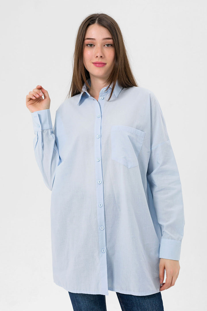 BTW - OVERSIZED BUTTON DOWN