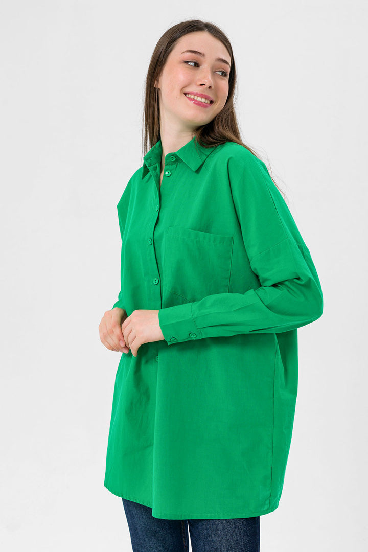 BTW - OVERSIZED BUTTON DOWN