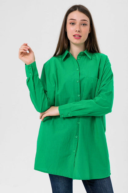 BTW - OVERSIZED BUTTON DOWN