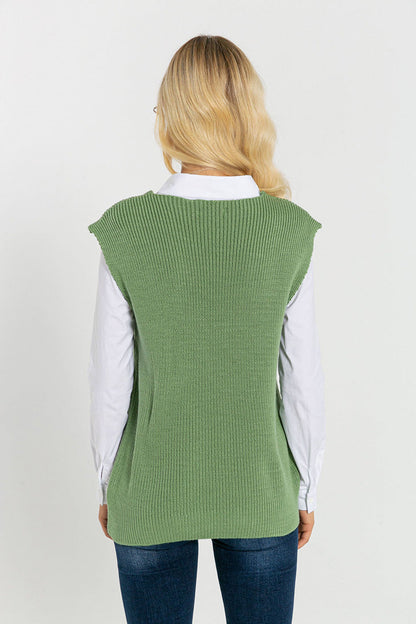 BTW - SLEEVLESS KNIT SWEATER