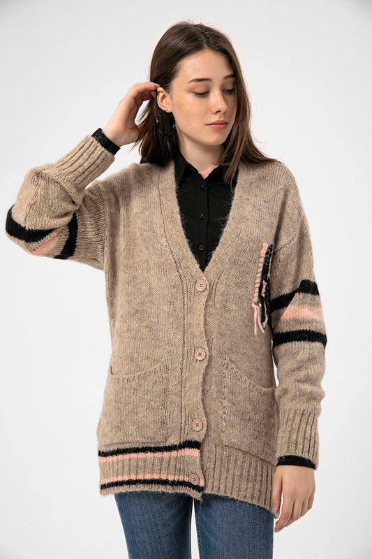 BTW - RIB-KNIT CARDIGAN