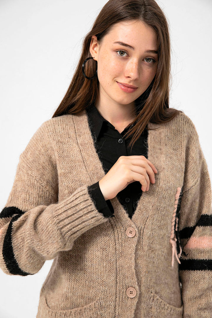 BTW - RIB-KNIT CARDIGAN