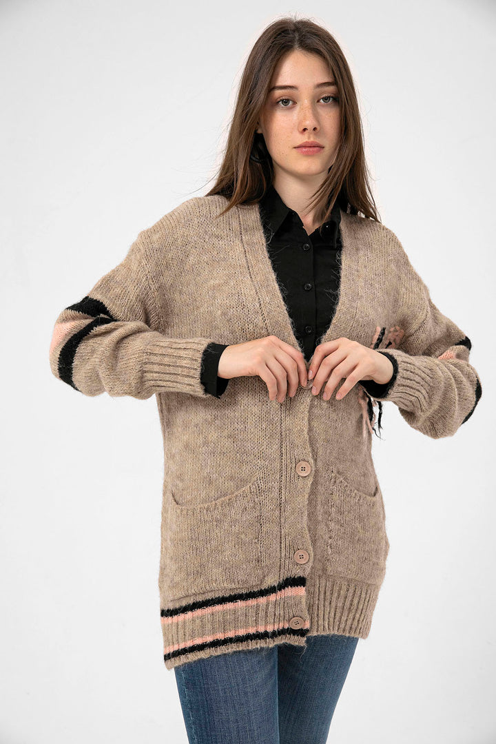 BTW - RIB-KNIT CARDIGAN