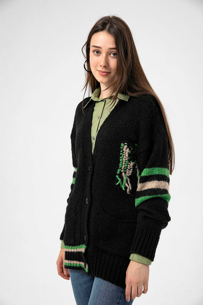 BTW - RIB-KNIT CARDIGAN
