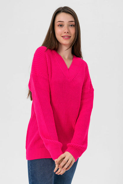 BTW - V NECK SWEATER