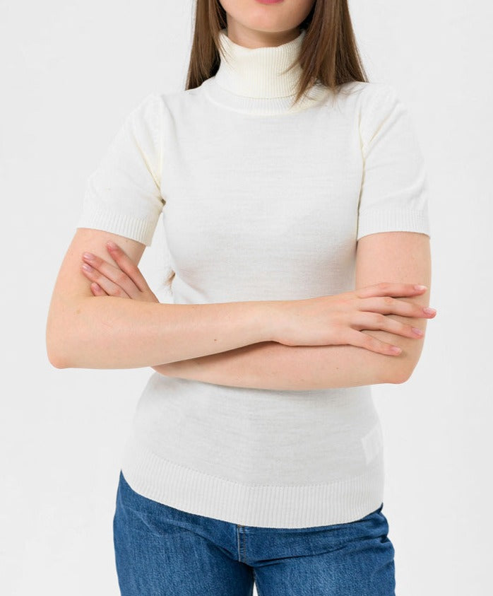 BTW - HALF SLEEEVES TURTLE NECK