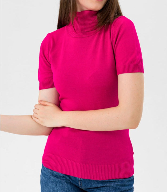 BTW - HALF SLEEEVES TURTLE NECK