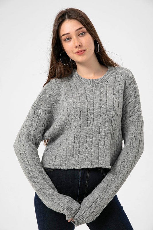 BTW - CABLE KNIT SWEATER