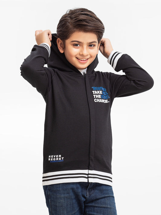 Edenrobe - Boy's Black Hoodie - EBTH23-002