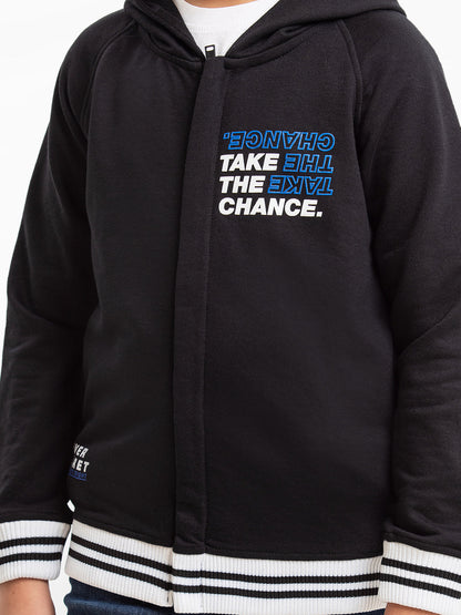 Edenrobe - Boy's Black Hoodie - EBTH23-002