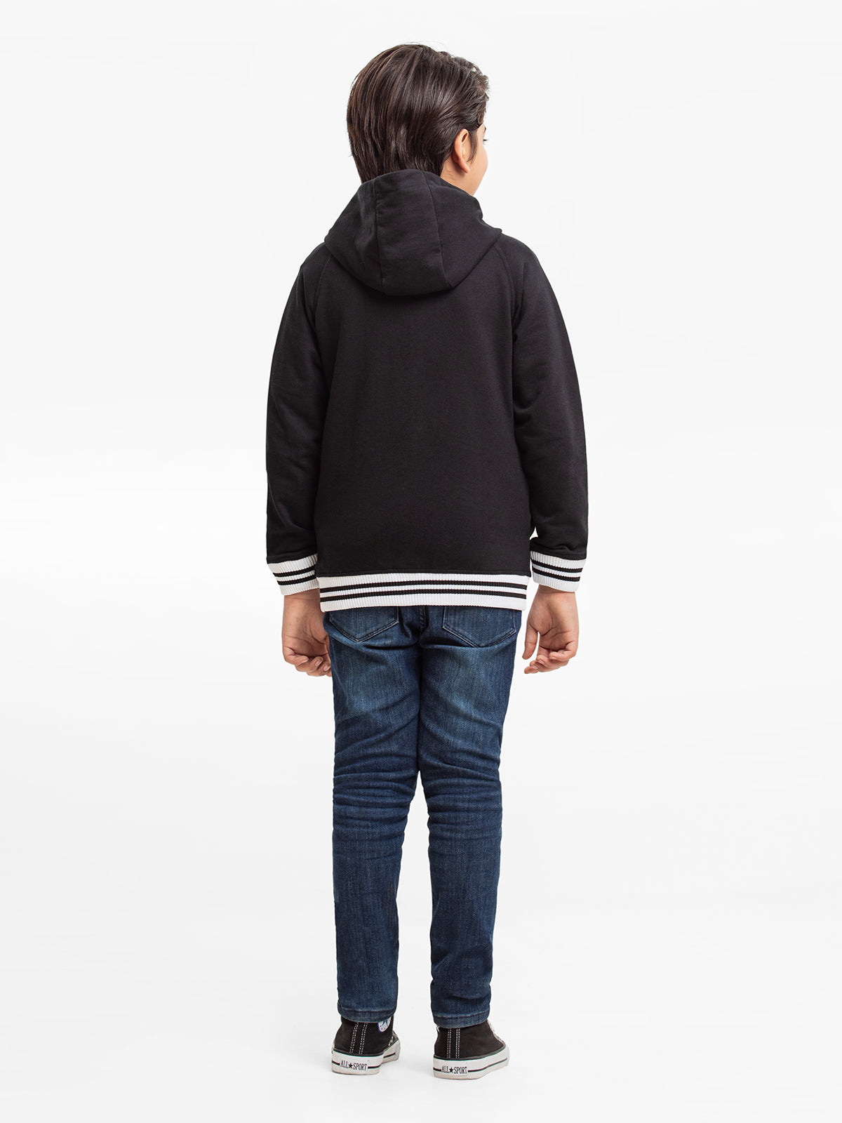 Edenrobe - Boy's Black Hoodie - EBTH23-002