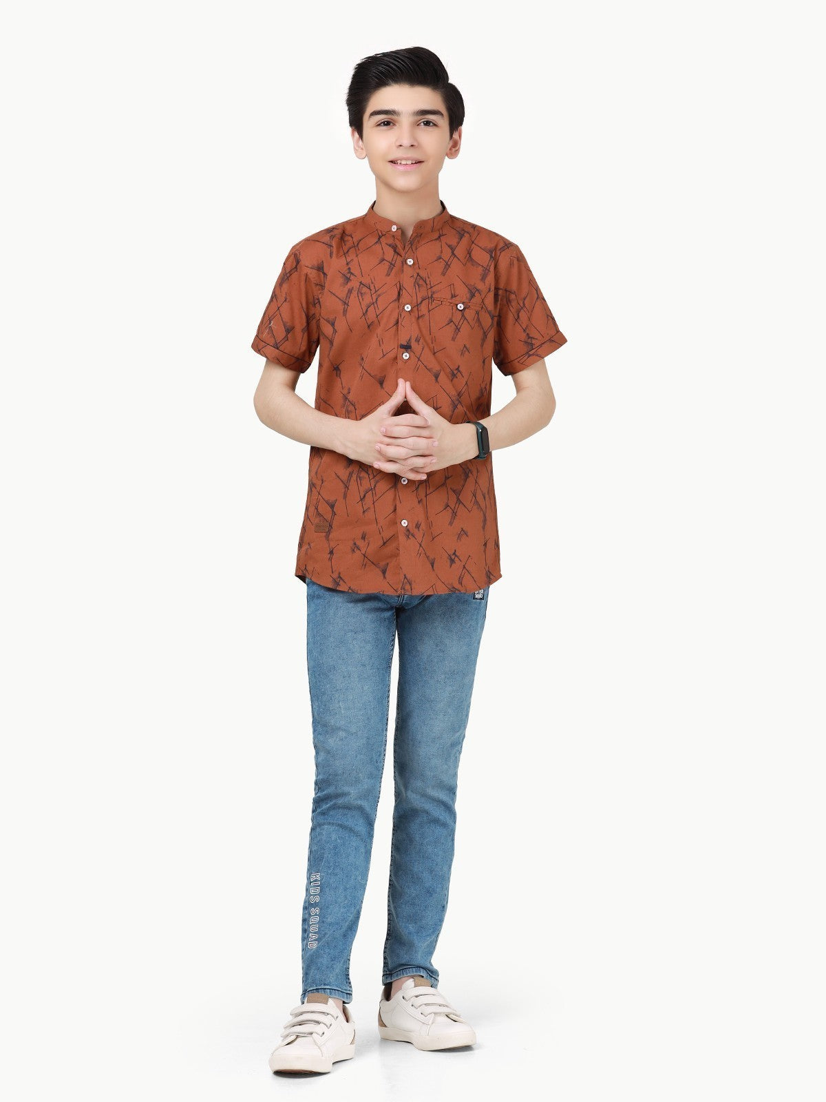 Edenrobe - Boy's Rust Shirt - EBTS22-27455