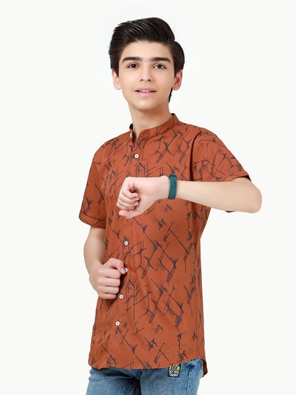Edenrobe - Boy's Rust Shirt - EBTS22-27455