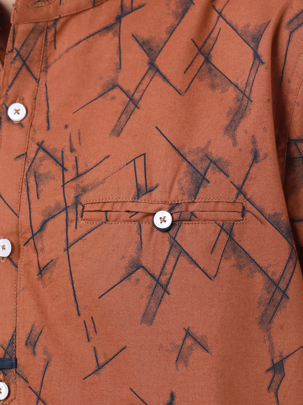 Edenrobe - Boy's Rust Shirt - EBTS22-27455