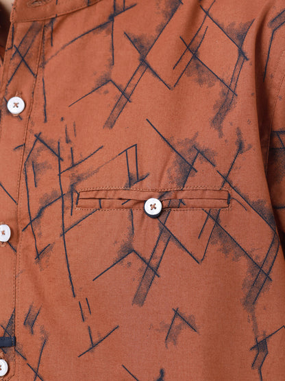 Edenrobe - Boy's Rust Shirt - EBTS22-27455