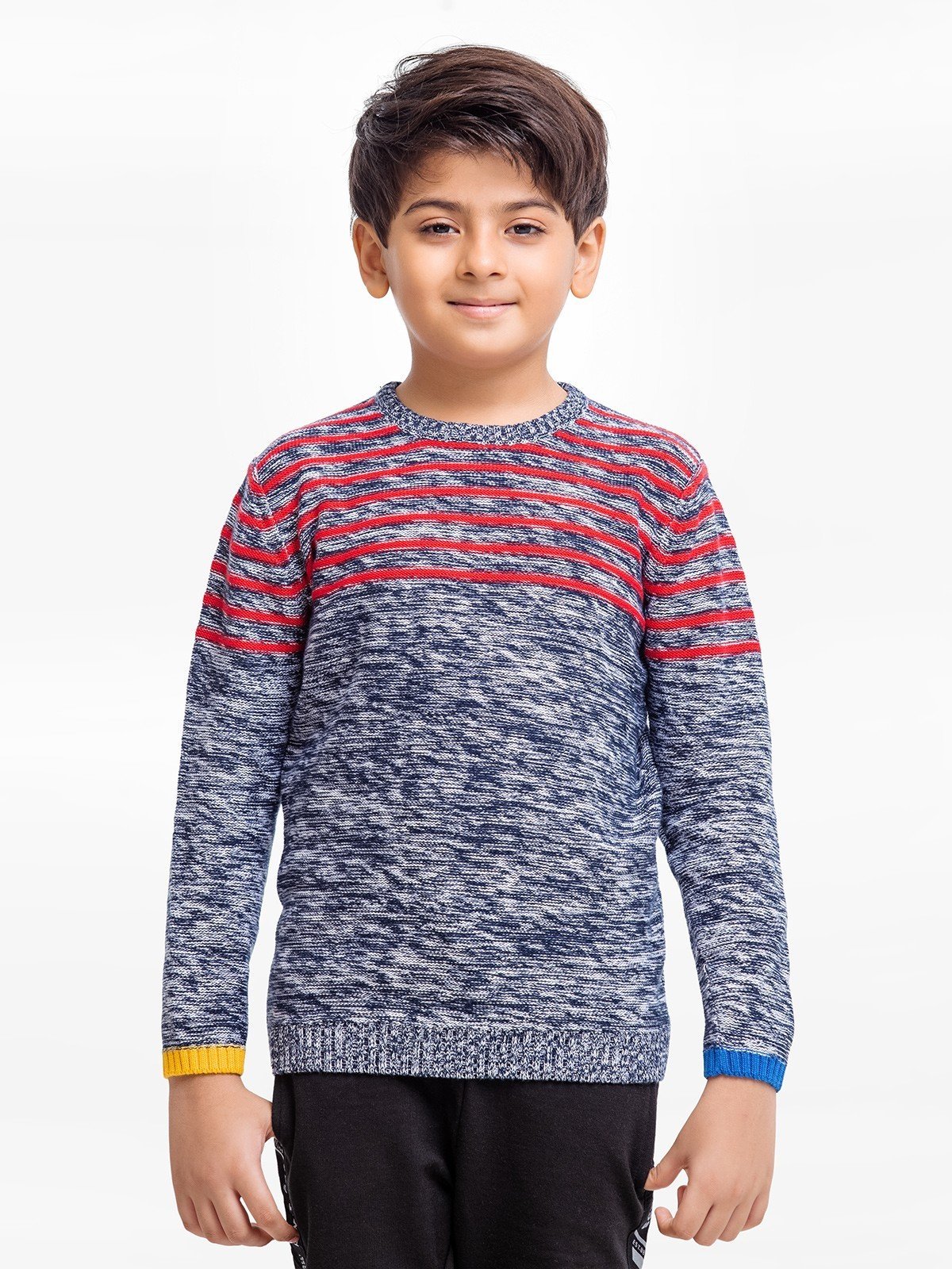 Edenrobe - Boy's Red & Navy Sweater - EBTSWT22-008