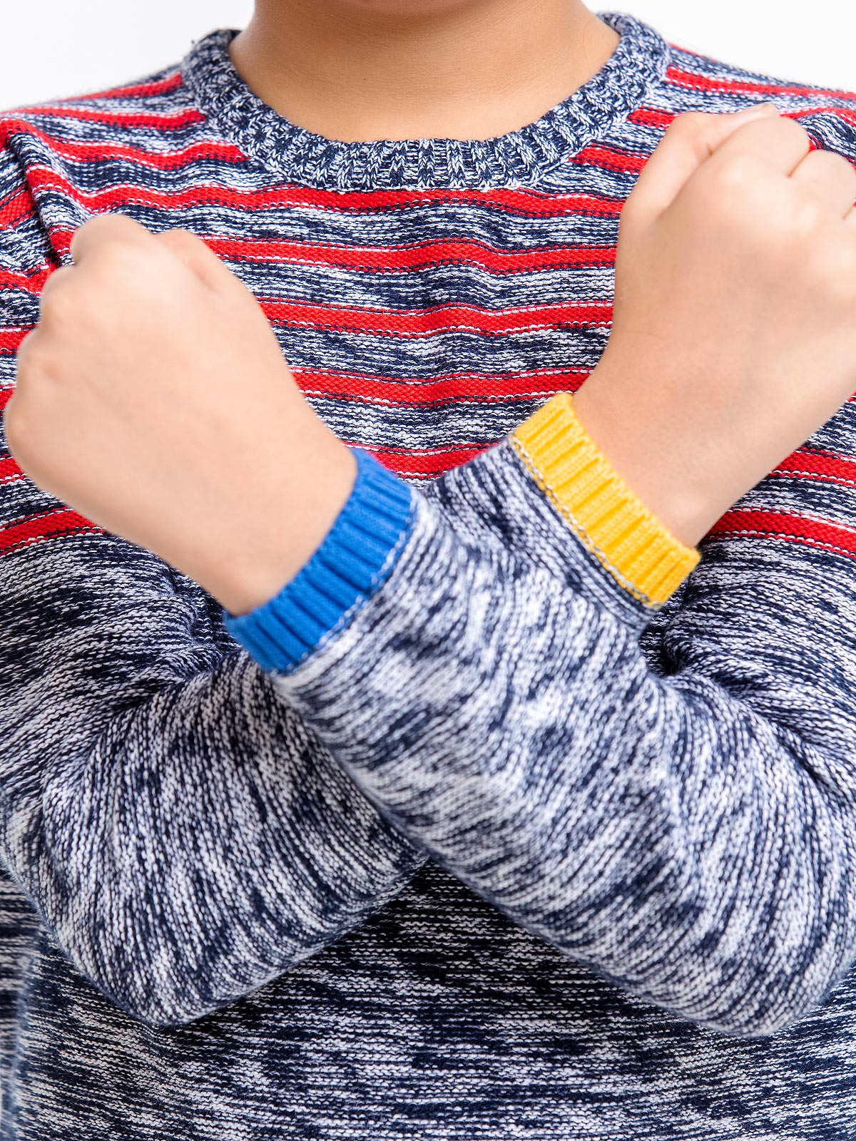 Edenrobe - Boy's Red & Navy Sweater - EBTSWT22-008