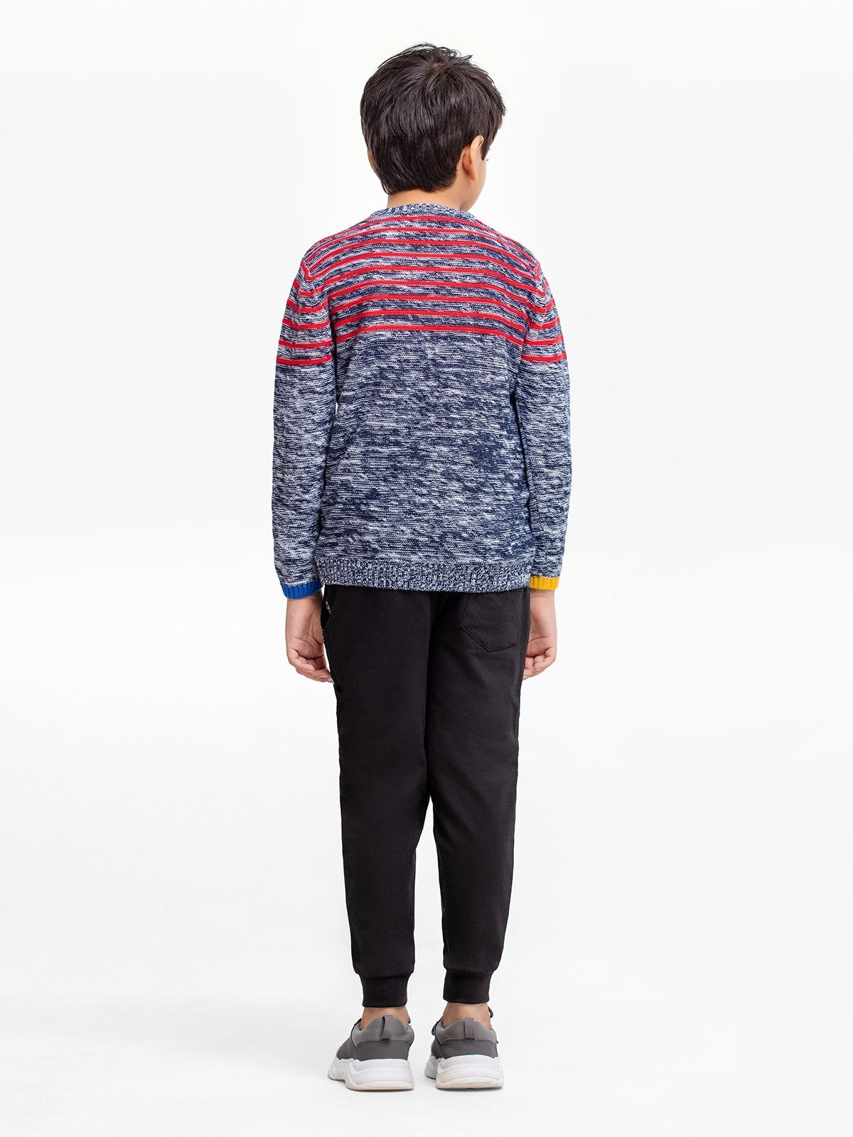 Edenrobe - Boy's Red & Navy Sweater - EBTSWT22-008