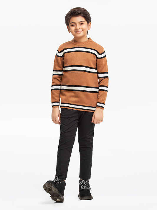 Edenrobe - Boy's Light Brown Sweater - EBTSWT23-027