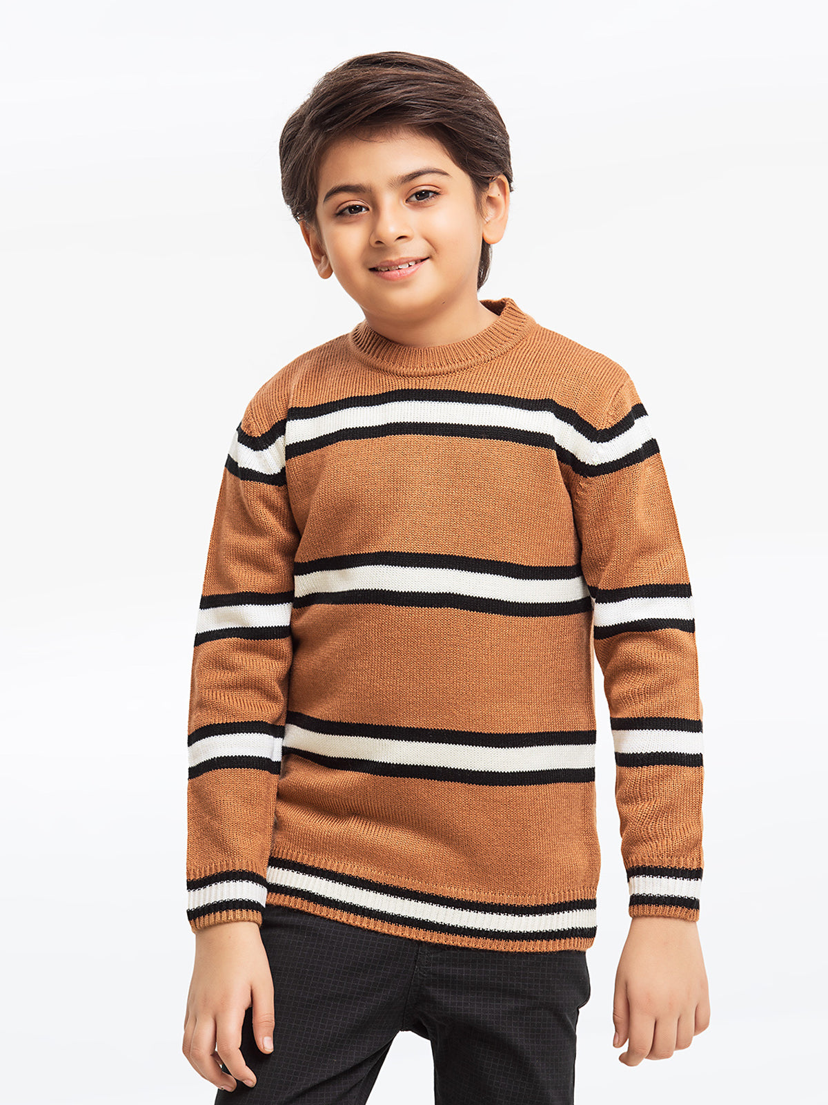Edenrobe - Boy's Light Brown Sweater - EBTSWT23-027